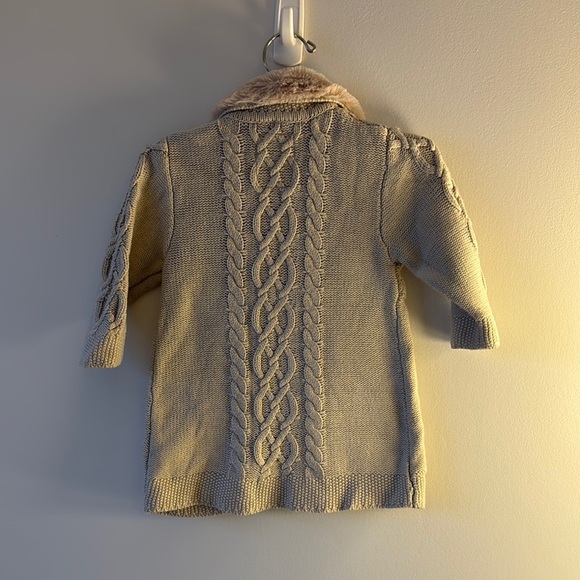 Mayoral Cream Sweater with Plush Collar - Picture 4 of 4